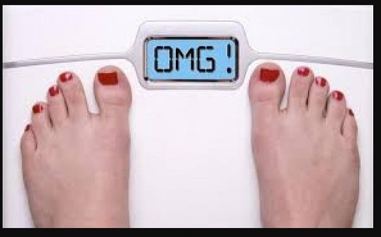 weighing yourself on the Scale