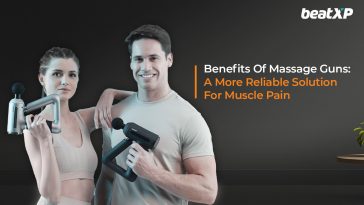 Men and Girl Model with beatXP Elite Deep Tissue Massage Gun