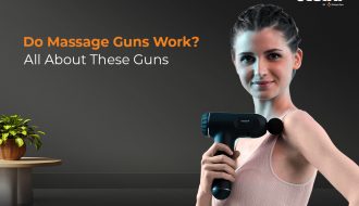 model using beatxp massage gun